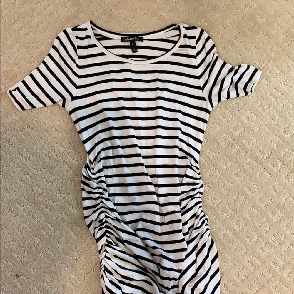 Isabella Oliver striped maternity dress